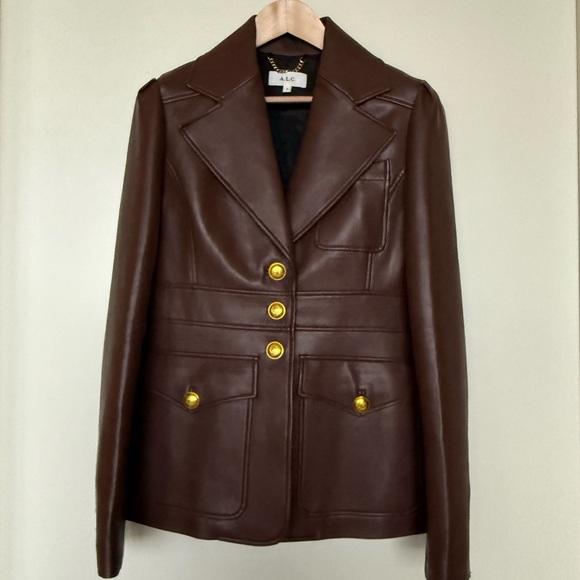 A.L.C. Amelia Vegan Leather Jacket – Size 6 - Picture 2 of 7